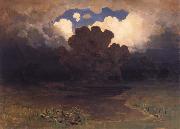 The Lake in the forest-Cloud Arkhip Ivanovich Kuindzhi
